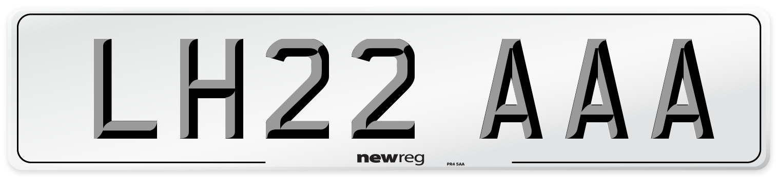LH22 AAA Number Plate from New Reg